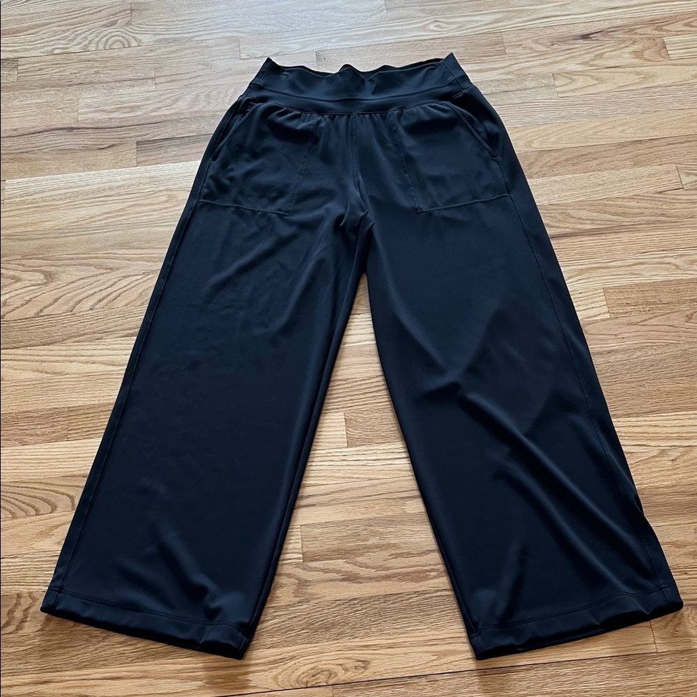 Athleta Black Venice High Rise Wide-Leg Pants